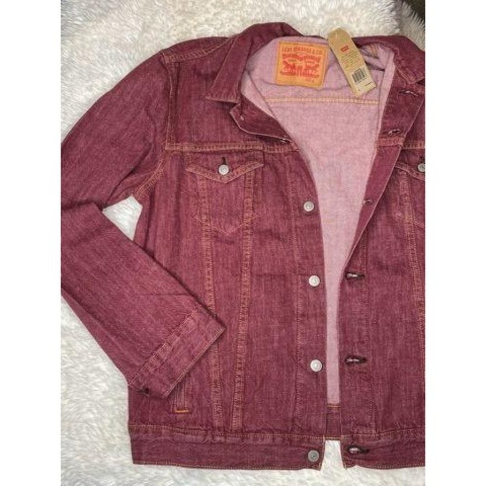 Levi's Men's Denim Trucker Jacket 723340463 Red|Ru